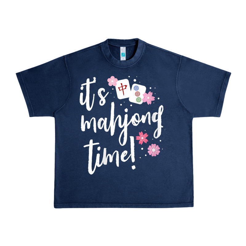 Womens Mahjong Gift For Her Mahjong Player V Neck T Shirt Urban Heavy Tee by DesignPulse | Teevron