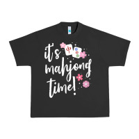 Pigment Black womens mahjong gift for her mahjong player v neck t shirt Urban Heavy Tee - DesignPulse