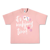 Salmon womens mahjong gift for her mahjong player v neck t shirt Urban Heavy Tee - DesignPulse