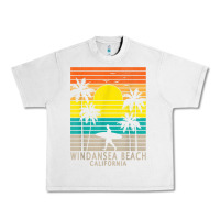 Lunar Rock windansea beach california ca surfer surfing surf palm tree Urban Heavy Tee - DesignPulse