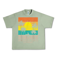 Oil Green windansea beach california ca surfer surfing surf palm tree Urban Heavy Tee - DesignPulse