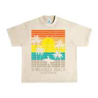 Sandshell windansea beach california ca surfer surfing surf palm tree Urban Heavy Tee - DesignPulse