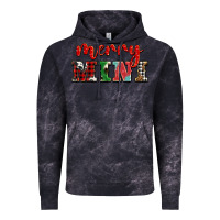 Cloud Black christmas merry mini Vintage Hoodie - BarkalooDesign