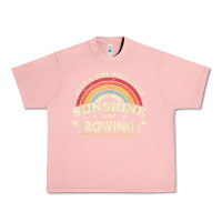 Salmon Rowing  . Just A Girl Who Loves Sunshine And Rowing Urban Heavy Tee - DesignPulse