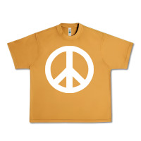 Peanut Butter Peace Sign Urban Heavy Tee - DesignPulse