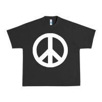 Pigment Black Peace Sign Urban Heavy Tee - DesignPulse