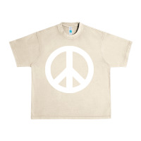 Sandshell Peace Sign Urban Heavy Tee - DesignPulse