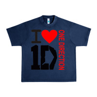 Navy one direction Urban Heavy Tee - DesignPulse