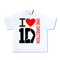 White one direction Urban Heavy Tee - DesignPulse