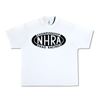 White nhra oval Urban Heavy Tee - DesignPulse