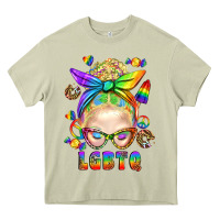 Mossy LGBTQ+ Messy Bun With Snacks Heavy Core Tee - BundleAndBundleShop