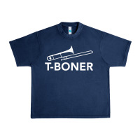 Navy funny trombone funny t boner funny t boner tboner Urban Heavy Tee - DesignPulse