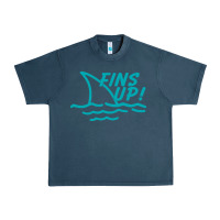 Midnight Navy fins up jimmy Urban Heavy Tee - DesignPulse
