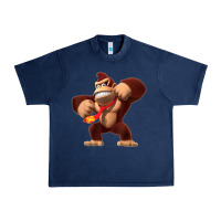 Navy Donkey Kong 3D Poster Urban Heavy Tee - DesignPulse
