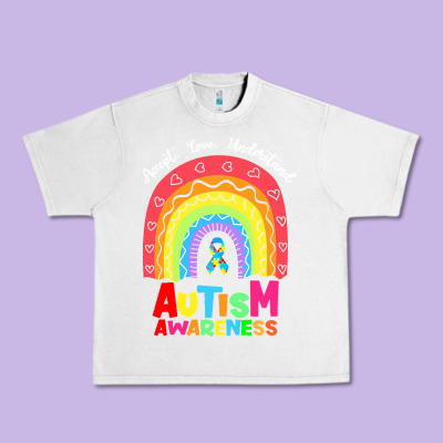 Autism Awareness Month T  Shirt Autism Awareness Rainbow Accept Unders Urban Heavy Tee Designed By Designpulse