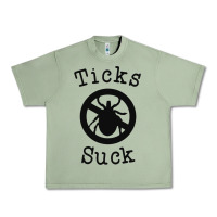 Oil Green ticks suck shirt lyme disease gift green awareness ribbon Urban Heavy Tee - DesignPulse