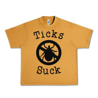 Peanut Butter ticks suck shirt lyme disease gift green awareness ribbon Urban Heavy Tee - DesignPulse