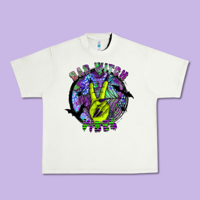 Bad Witch Vibes Urban Heavy Tee Designed By Sublimationcraftshop