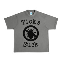 Tornado ticks suck shirt lyme disease gift green awareness ribbon Urban Heavy Tee - DesignPulse