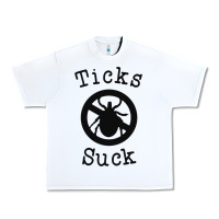 White ticks suck shirt lyme disease gift green awareness ribbon Urban Heavy Tee - DesignPulse