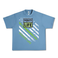 Pebble Blue donate life Urban Heavy Tee - DesignPulse