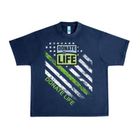 Navy donate life Urban Heavy Tee - DesignPulse