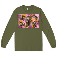 Army Green Baby elephant sunflowers kid's bottle Long Sleeve Tee - Artiststas