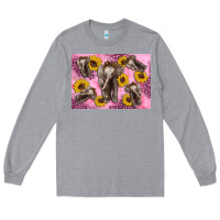 Heather Grey Baby elephant sunflowers kid's bottle Long Sleeve Tee - Artiststas