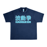 Navy hadouken street arcade fighter retro ryu gaming funny Urban Heavy Tee - DesignPulse