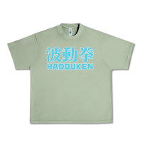 Oil Green hadouken street arcade fighter retro ryu gaming funny Urban Heavy Tee - DesignPulse