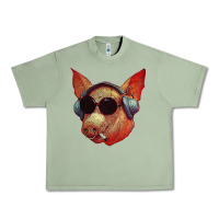 Oil Green Blodwyn pig Urban Heavy Tee - DesignPulse