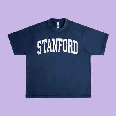 Stanford California Ca Vintage Athletic Sports Design T Shirt Urban Heavy Tee Designed By Designpulse