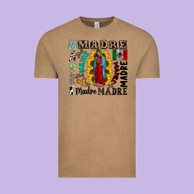 Madre Vintage Tee Designed By Cowhidedigitalart