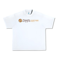 White ziggi's coffee Urban Heavy Tee - DesignPulse