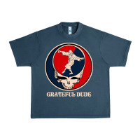 Midnight Navy grateful dude Urban Heavy Tee - DesignPulse