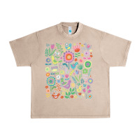 French Oak cute birds t  shirt birds and blooms   cute floral pattern by cecca de Urban Heavy Tee - DesignPulse