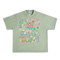 Oil Green cute birds t  shirt birds and blooms   cute floral pattern by cecca de Urban Heavy Tee - DesignPulse