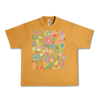 Peanut Butter cute birds t  shirt birds and blooms   cute floral pattern by cecca de Urban Heavy Tee - DesignPulse