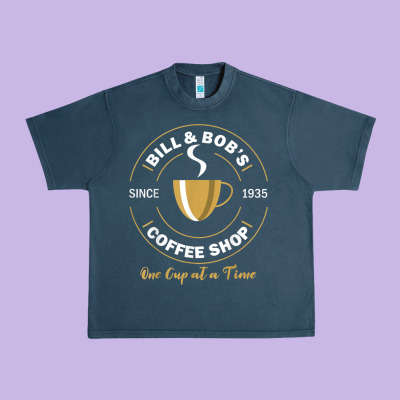 Bill And Bob Coffee Shop Aa Recovery Gift T Shirt Urban Heavy Tee Designed By Pixelwave