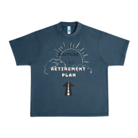 Midnight Navy the rapture is my retirement plan bible heaven jesus Urban Heavy Tee - PixelWave