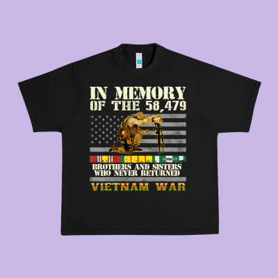Vietnam War Veterans Us Memorial Day In The Memory Of 58479 38 Urban Heavy Tee Designed By Pixelwave