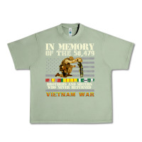 Oil Green Vietnam War Veterans US Memorial Day In The Memory Of 58479 38 Urban Heavy Tee - PixelWave