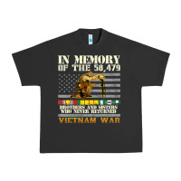 Pigment Black Vietnam War Veterans US Memorial Day In The Memory Of 58479 38 Urban Heavy Tee - PixelWave