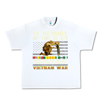 White Vietnam War Veterans US Memorial Day In The Memory Of 58479 38 Urban Heavy Tee - PixelWave
