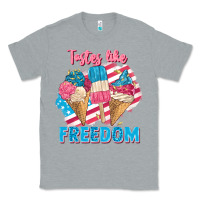 Heather Grey Tastes like freedom 4th of July Classic Tee - FaDigitalArtStudio