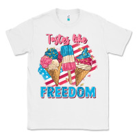 White Tastes like freedom 4th of July Classic Tee - FaDigitalArtStudio