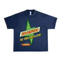 Navy brawndo the thirst mutilator   idiocracy inspired active Urban Heavy Tee - PixelWave