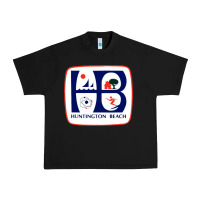 Black Coat of arms of Huntington Beach Urban Heavy Tee - PixelWave