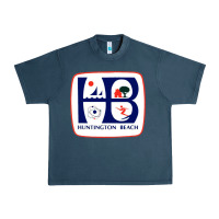 Midnight Navy Coat of arms of Huntington Beach Urban Heavy Tee - PixelWave