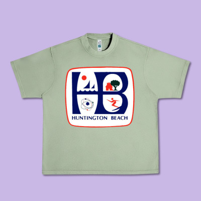 Coat Of Arms Of Huntington Beach Urban Heavy Tee Designed By Pixelwave